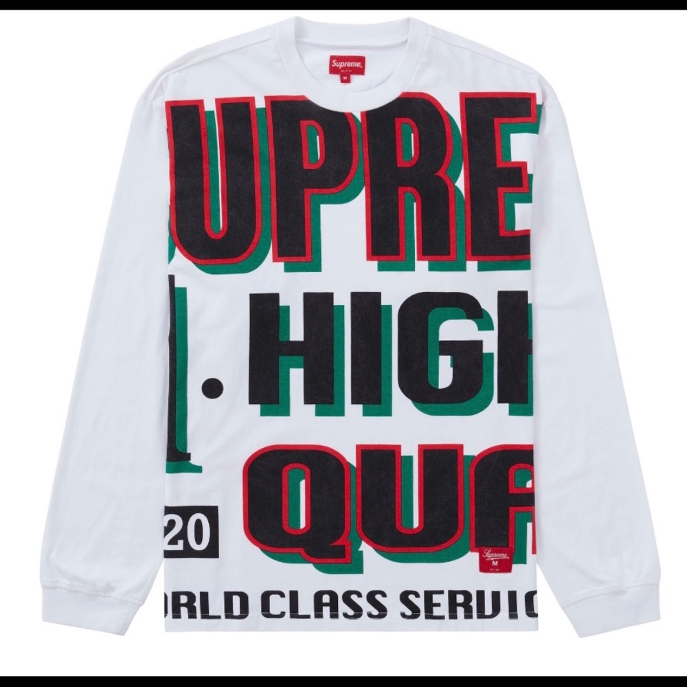 Supreme sweatshirt world class white